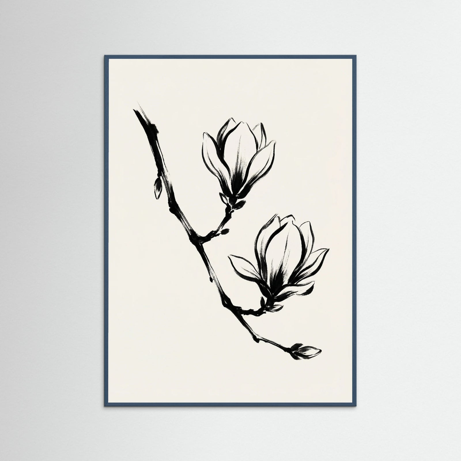 Teal Wood Brushstroke Blooms