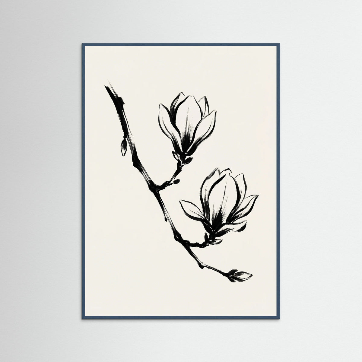 Teal Wood Brushstroke Blooms