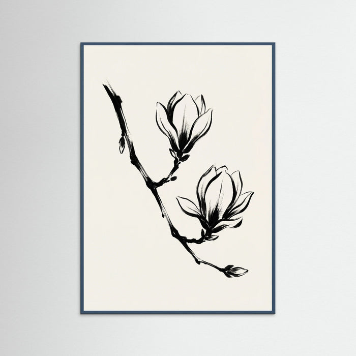 Teal Wood Brushstroke Blooms