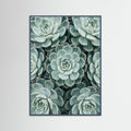 Teal Wood Cactus Array