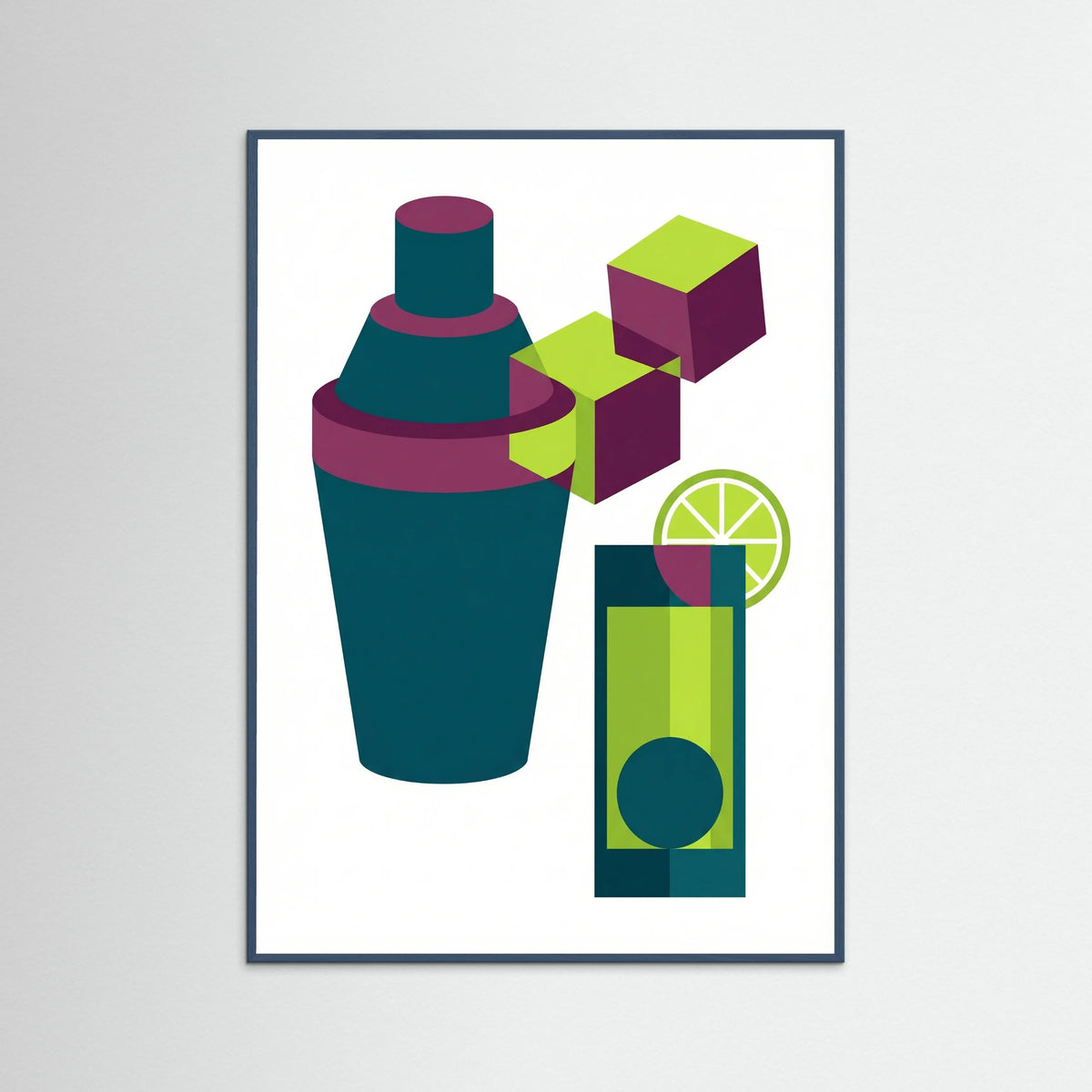 Teal Wood Cafe Geometry