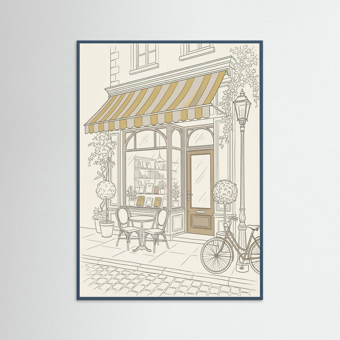 Teal Wood Cafe Serenity Sketch