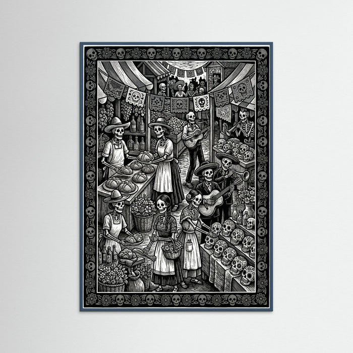 Teal Wood Calavera Tapatia Chronicle