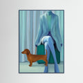 Teal Wood Canine Companion