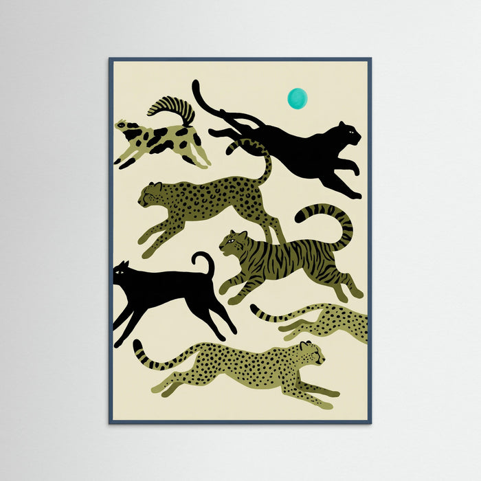Teal Wood Canine Pursuit