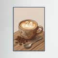 Teal Wood Cappuccino Bliss