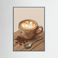 Teal Wood Cappuccino Bliss