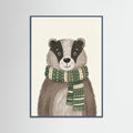 Teal Wood Celebration Bear