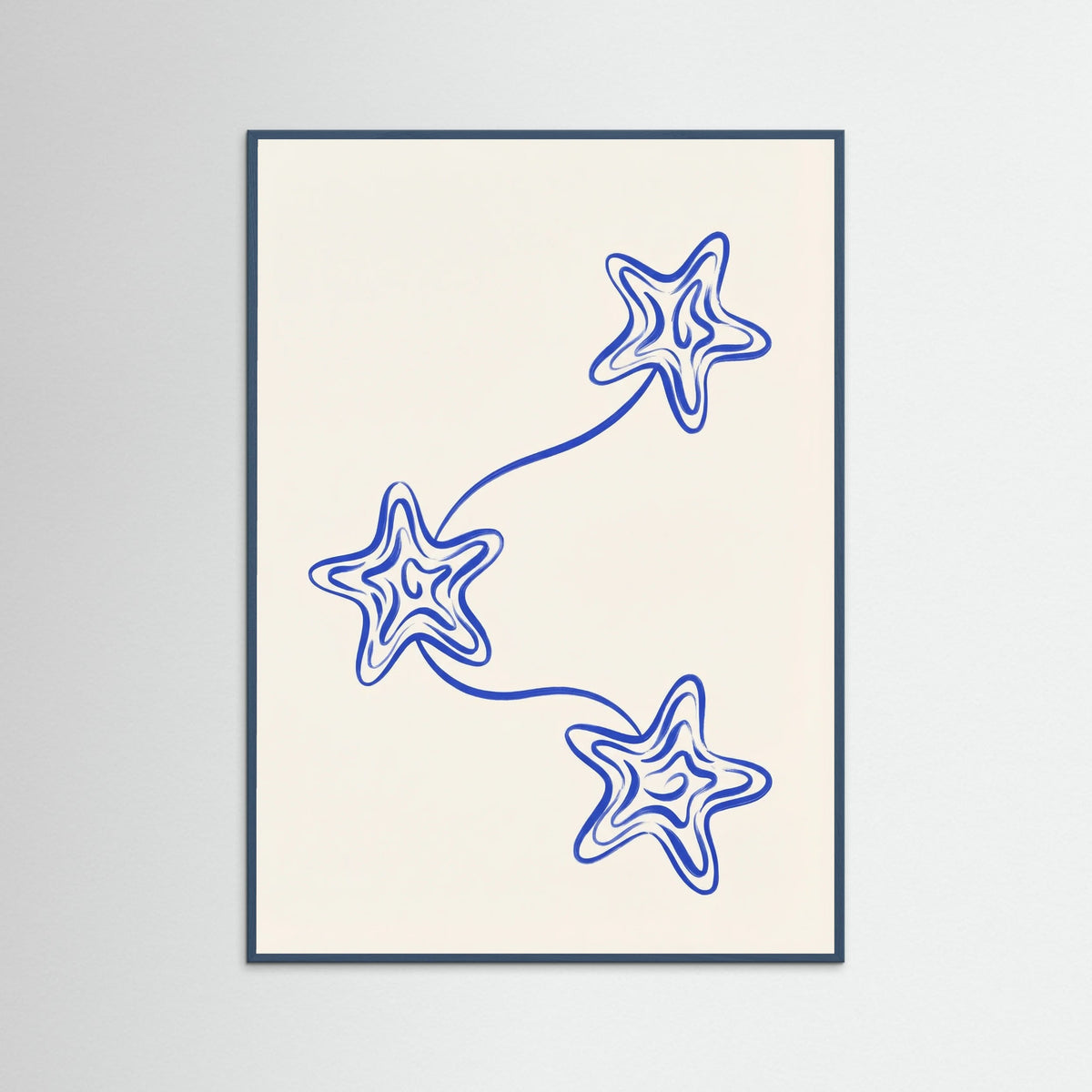 Teal Wood Celestial Blooms