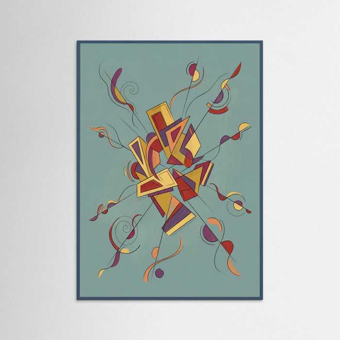Teal Wood Celestial Dance