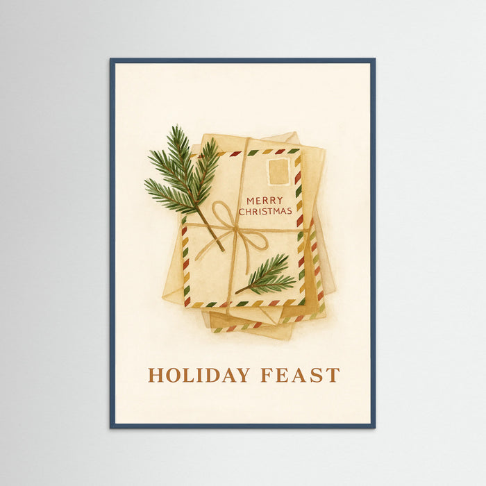 Teal Wood Christmas Post