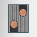 Circles on black background 2 Poster – poster and art print