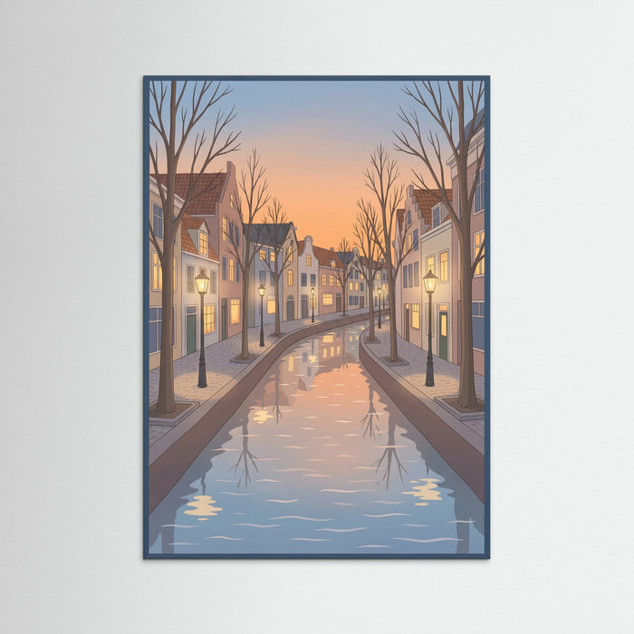 Teal Wood City Square Twilight
