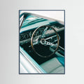 Teal Wood Classic Car VII Poster