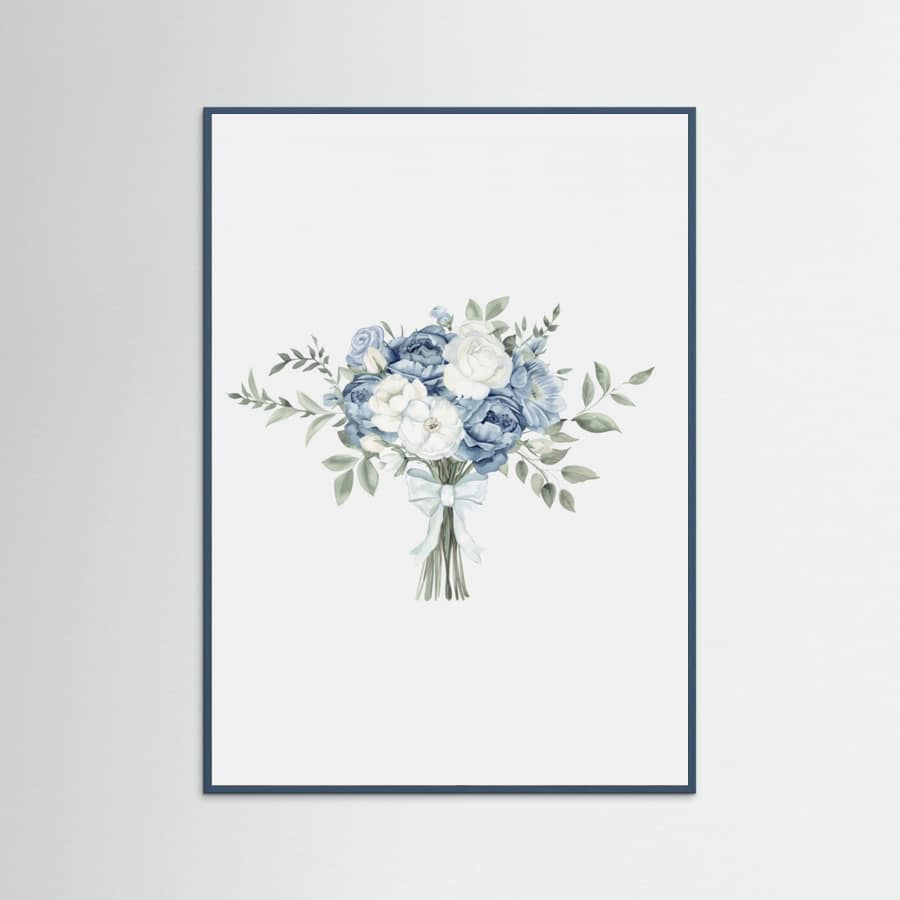 Coastal Bouquet With Bow Poster – poster and art print