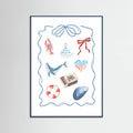 Coastal Collage Poster – poster and art print