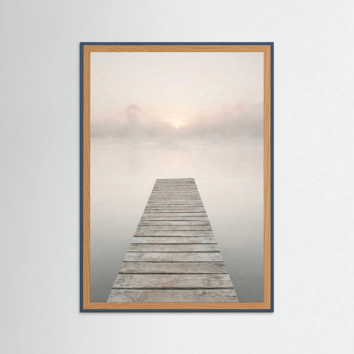 Teal Wood Coastal Serenity