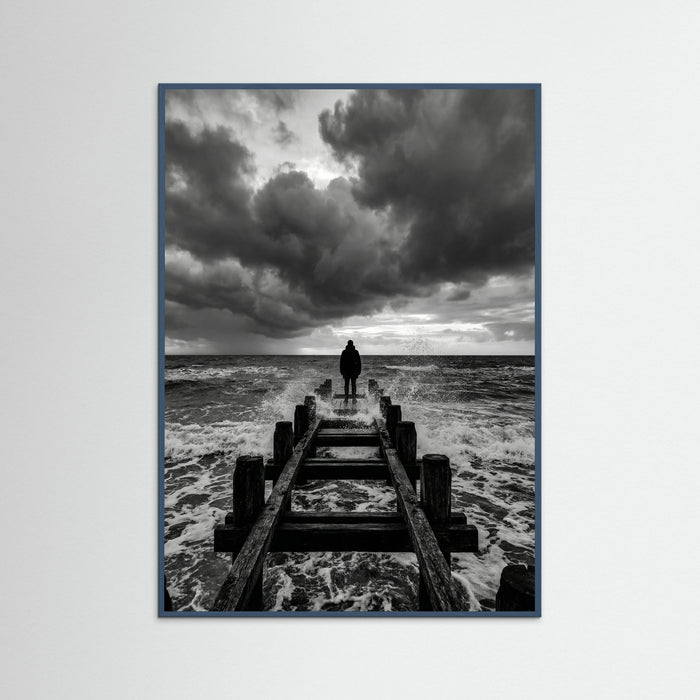 Teal Wood Coastal Solitude