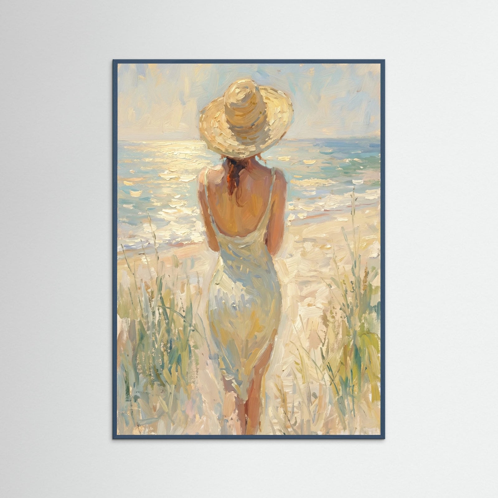 Teal Wood Coastal Stroll