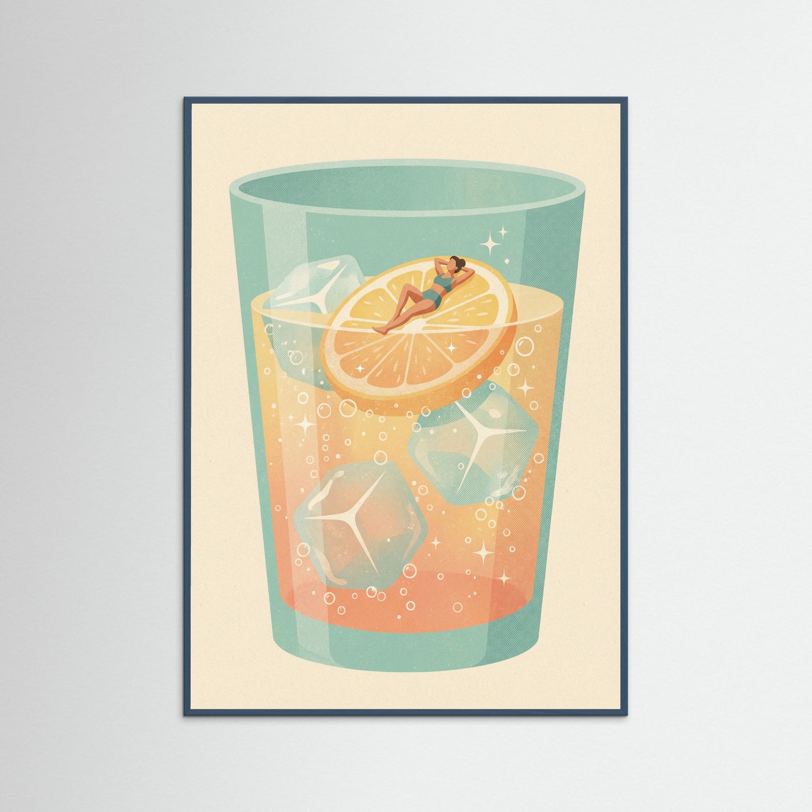 Teal Wood Cocktail Oasis