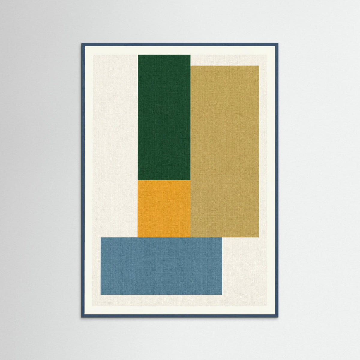 Teal Wood Color Blocked