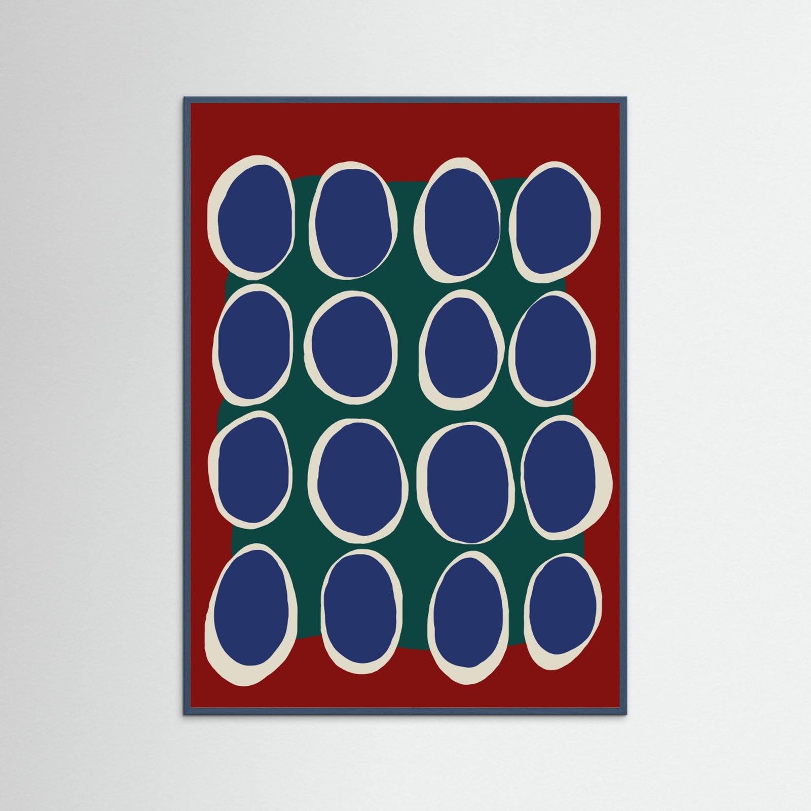 Teal Wood Color Harmony Poster