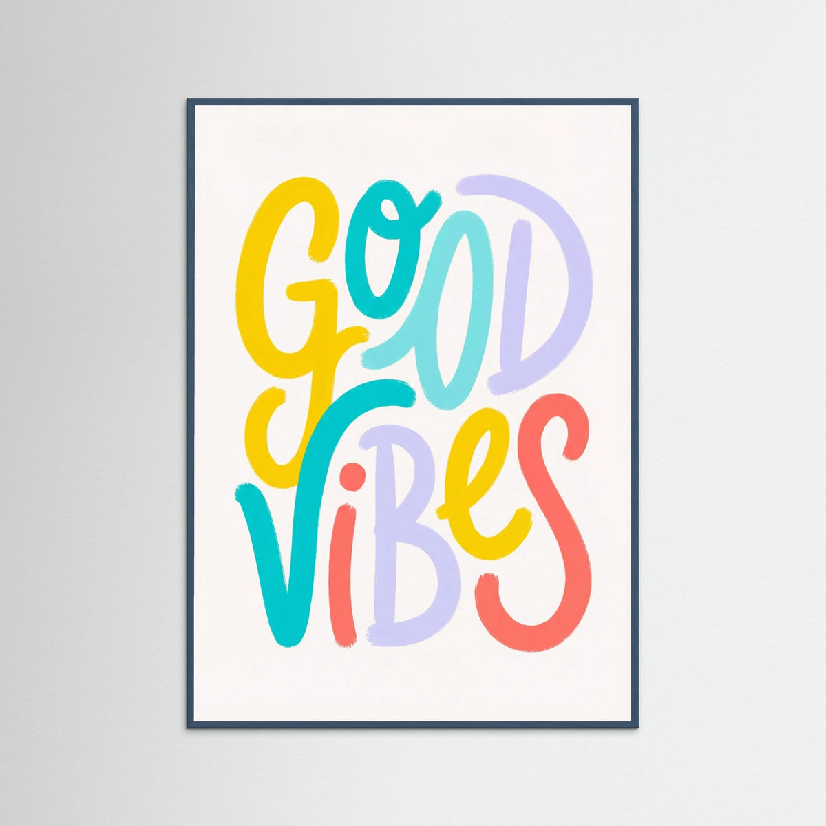 Teal Wood Colorful Greeting