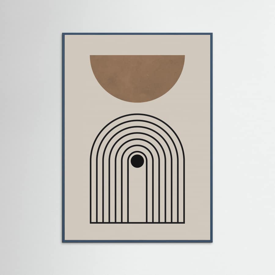 Composition lines and circles 5 Poster – plakat og kunsttryk