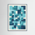 Teal Wood Concentric Harmony