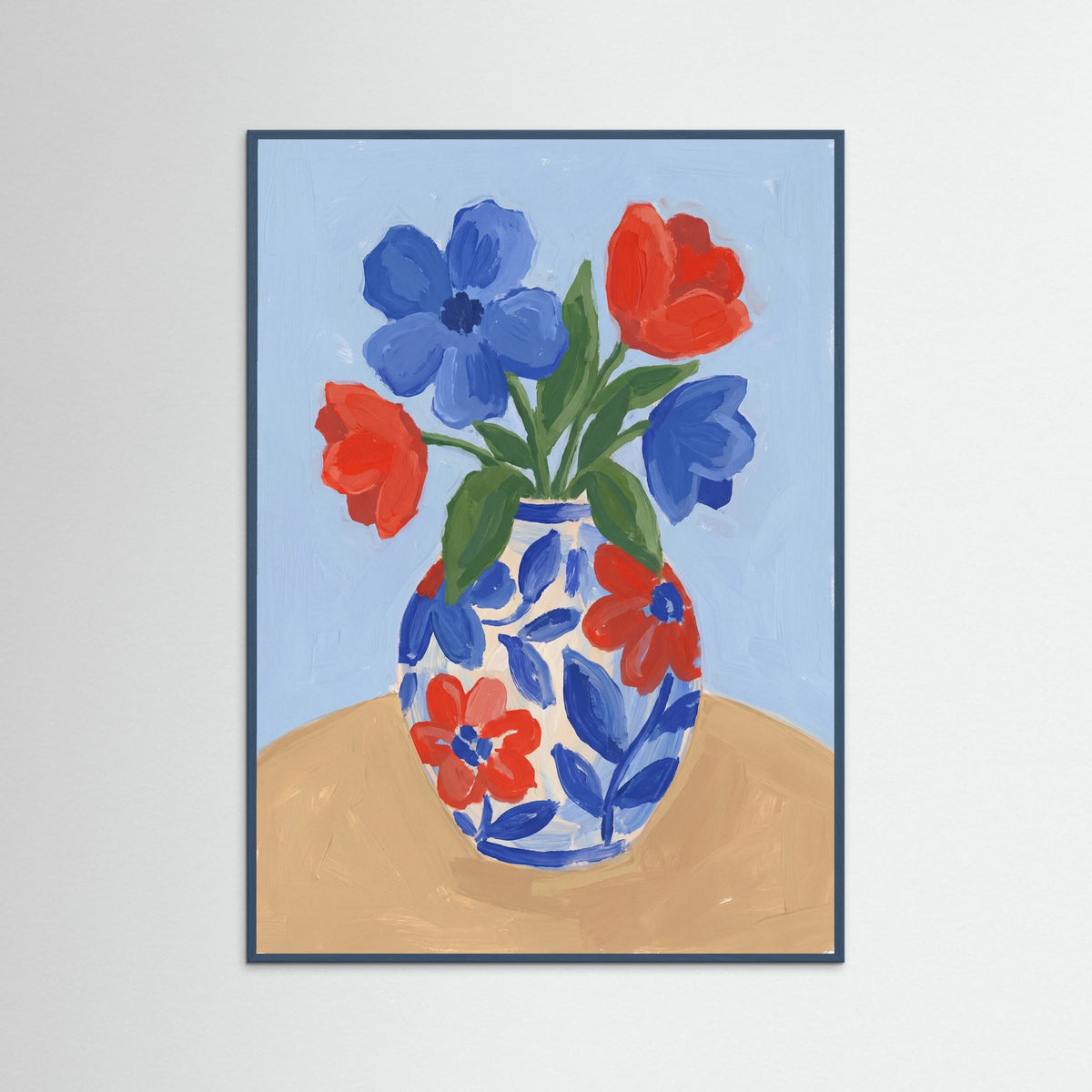 Teal Wood Contemplative Bloom