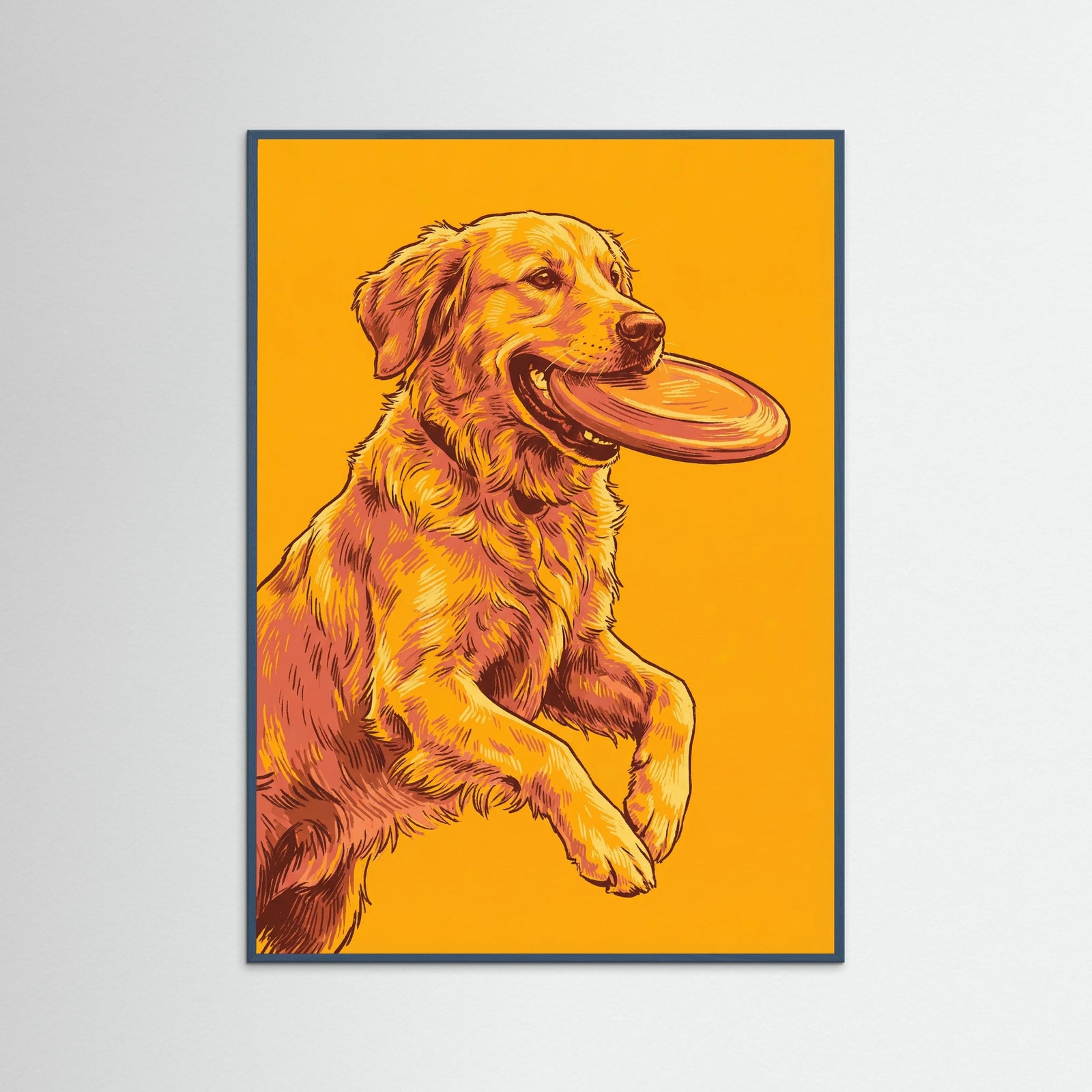 Teal Wood Contented Feline