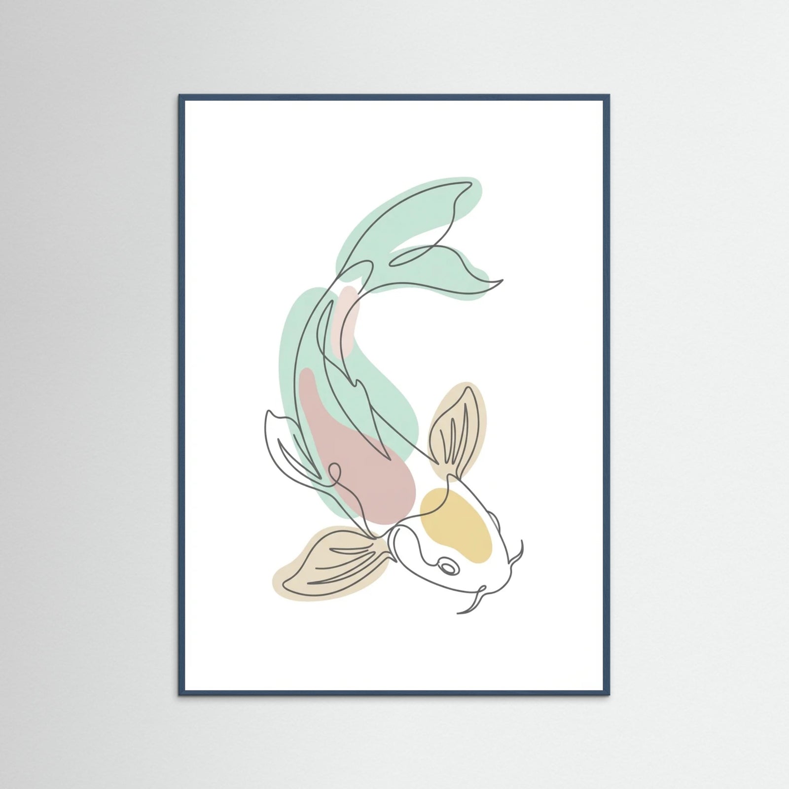 Teal Wood Coral Contemplation