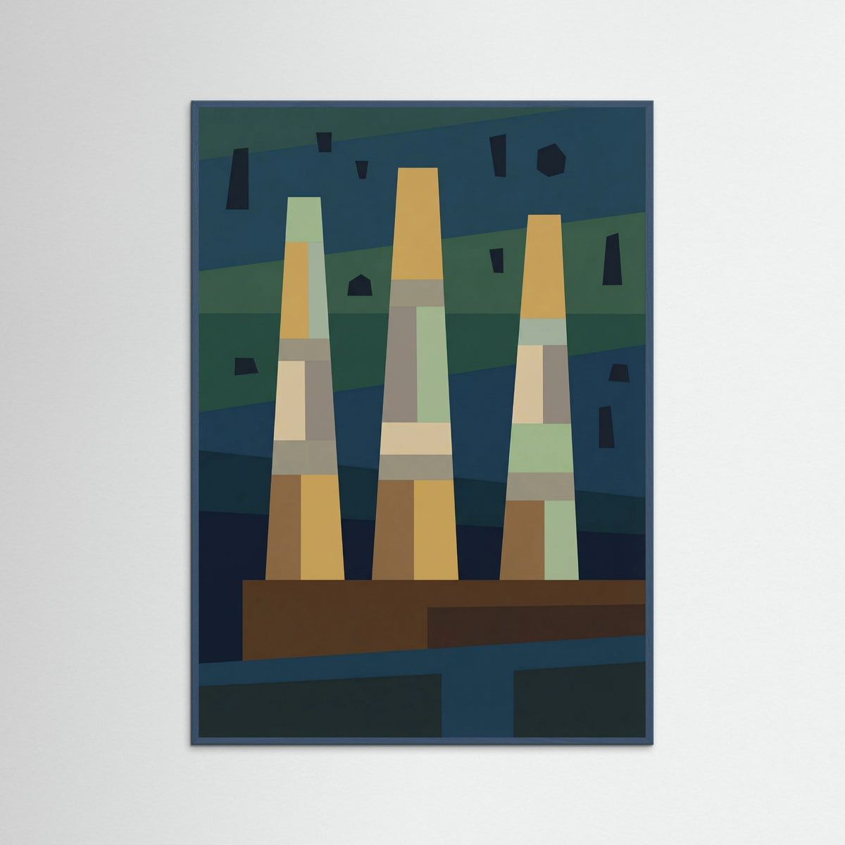 Teal Wood Cosmic Architecture