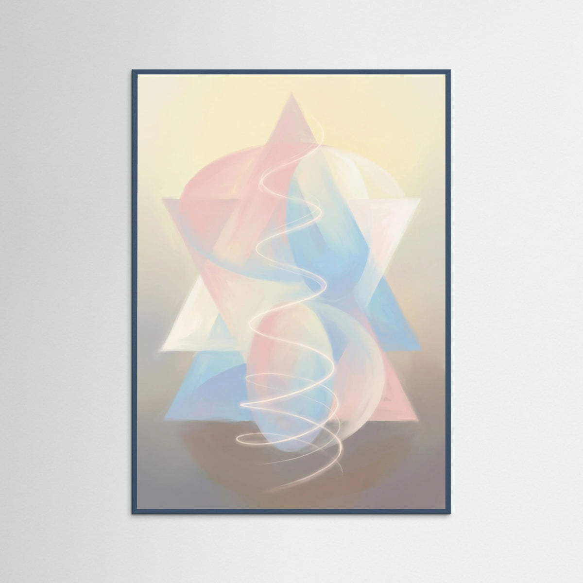 Teal Wood Cosmic Embrace
