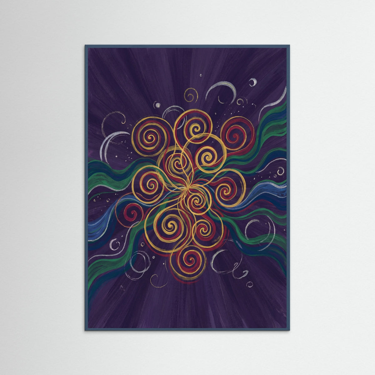 Teal Wood Cosmic Genesis