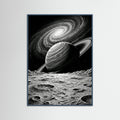 Teal Wood Cosmic Vista