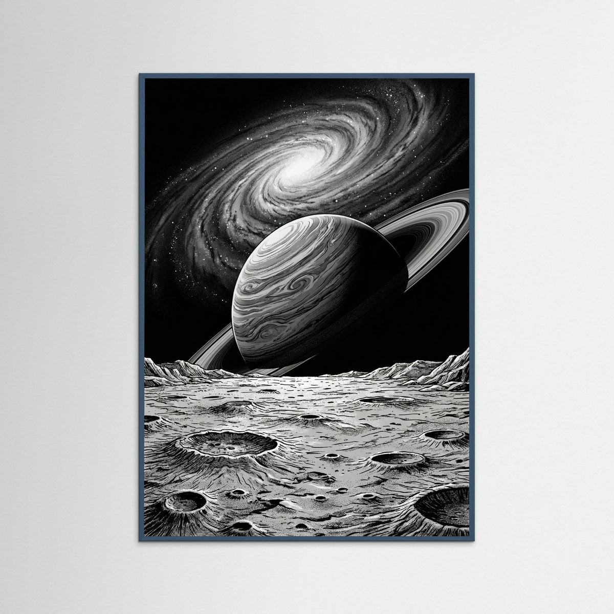 Teal Wood Cosmic Vista