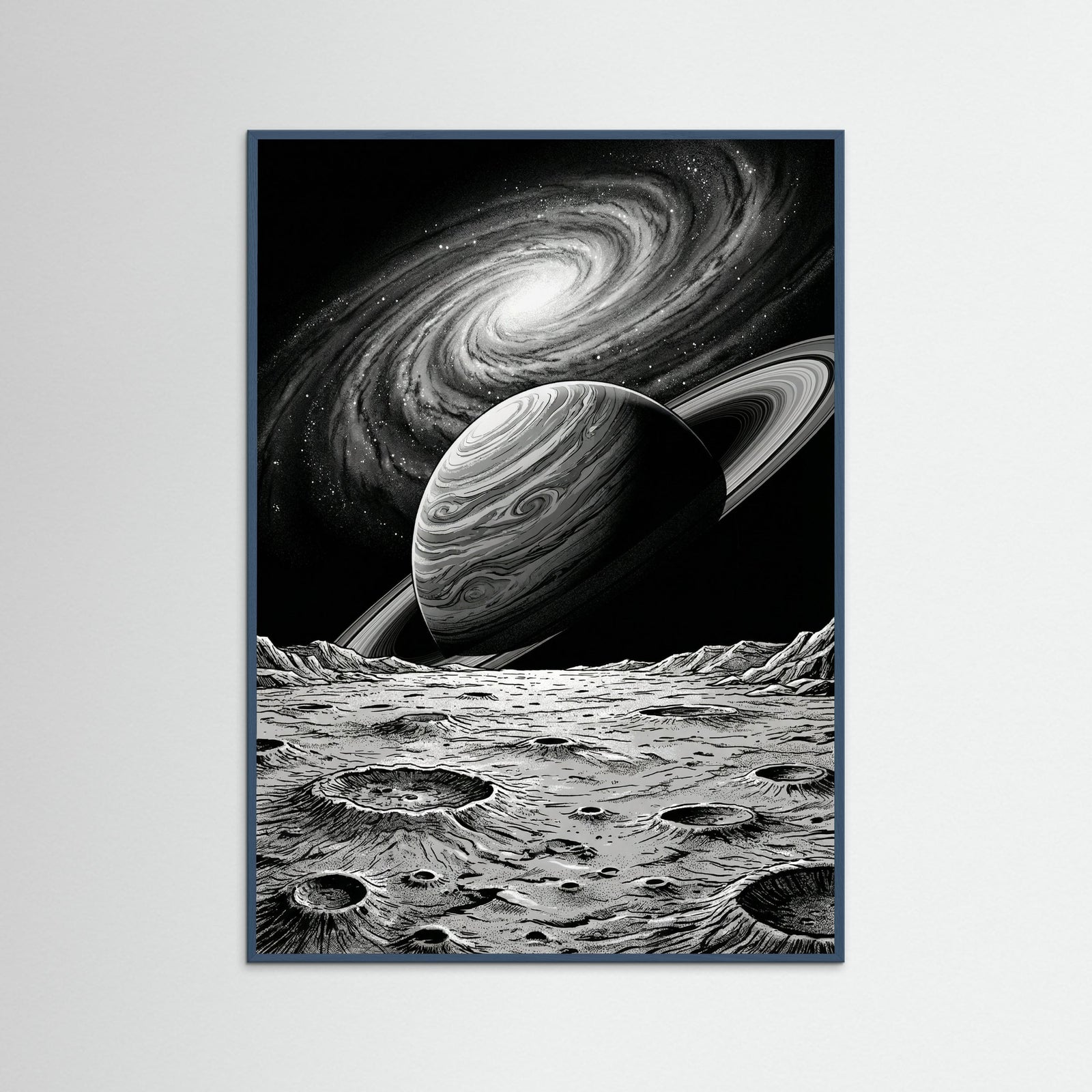 Teal Wood Cosmic Vista