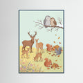 Teal Wood Counting Critters Playful