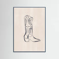 Póster Cowboy Boots By Ivy Green Illustrations – póster e impresión artística