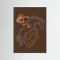 Cowgirl First Radeo Poster – poster and art print