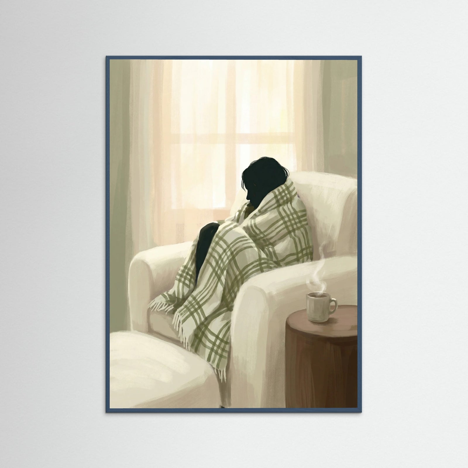 Teal Wood Cozy Embrace