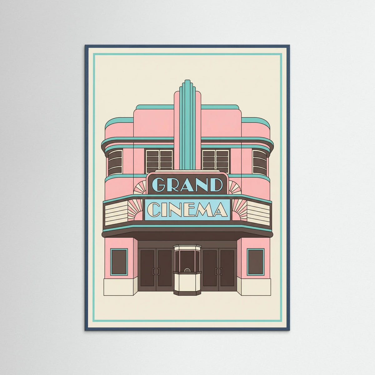 Teal Wood Crescent Facade