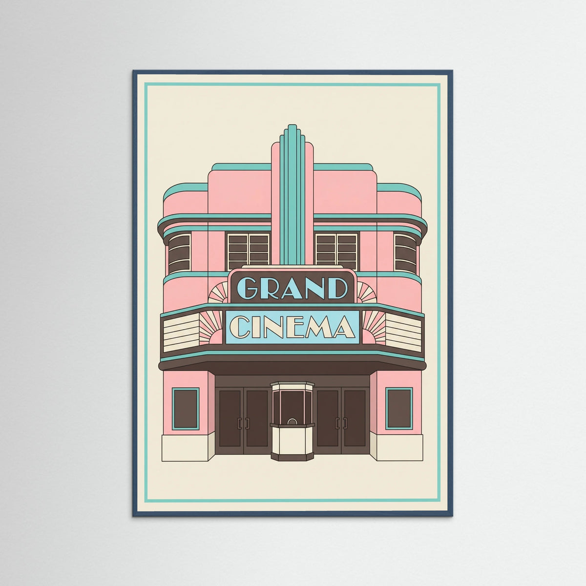 Teal Wood Crescent Facade