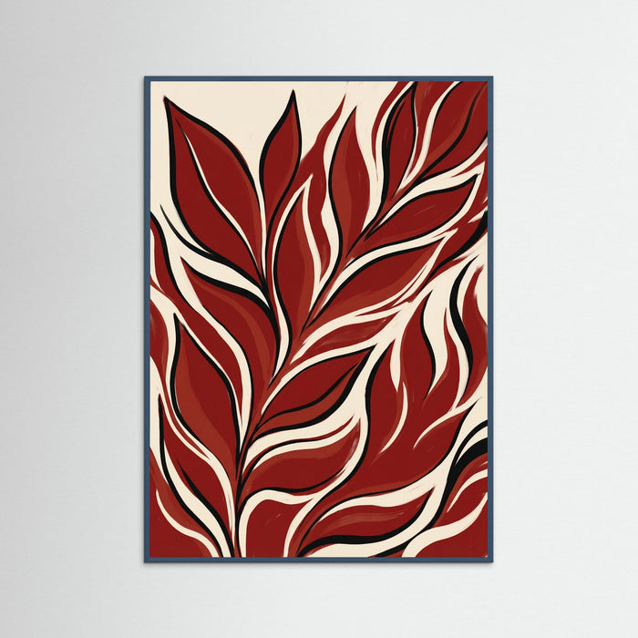 Teal Wood Crimson Bloom
