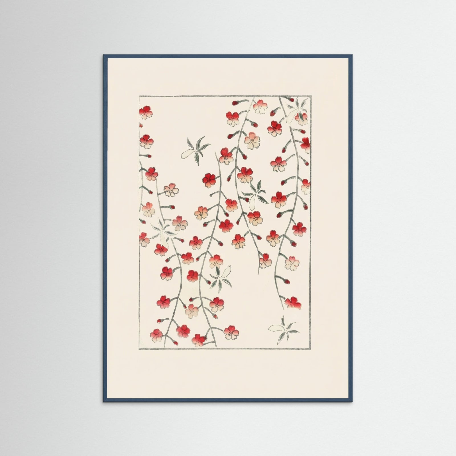 Teal Wood Crimson Botanical Cascade