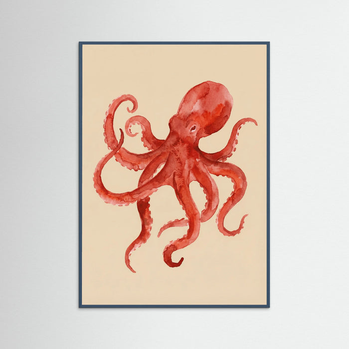 Teal Wood Crimson Crustacean