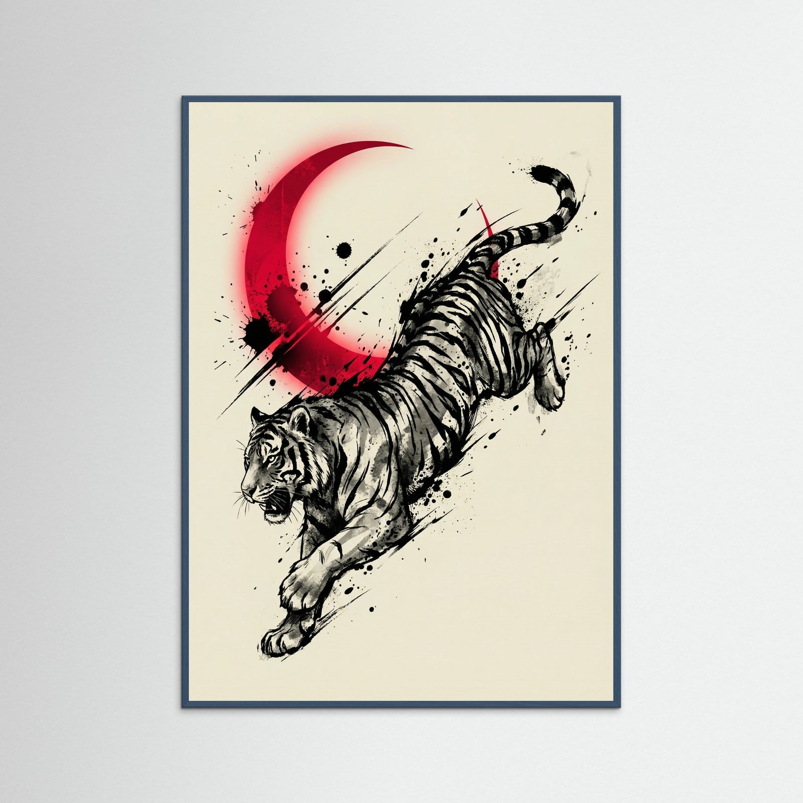 Teal Wood Crimson Dragon Blade