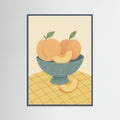 Teal Wood Crimson Floral Display