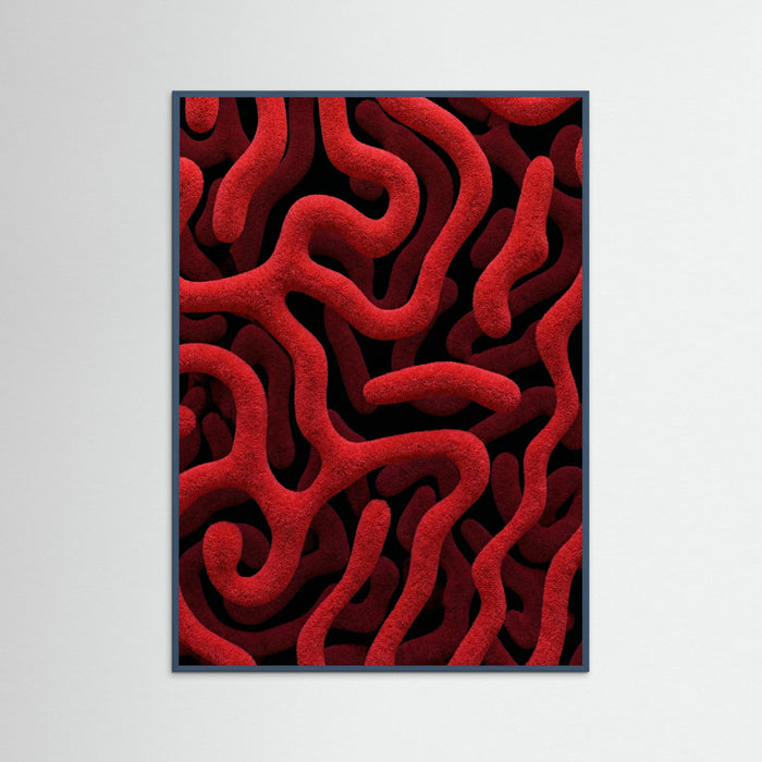 Teal Wood Crimson Labyrinth